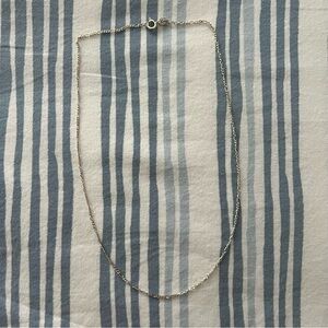 Sterling Silver Figaro Necklace, 16”